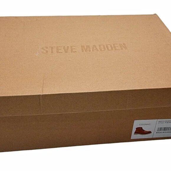 Mens Cognac Leather‎ Chukka Boot Size 9 NWT- by Steve Madden - Picture 8 of 8